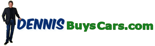Dennis Buys and sells used cars and trucks fast cash for Cars today logo with standing Dennis